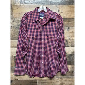 Wrangler Men's Long Sleeve Pearl Snap Size Medium‎